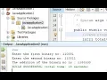 Adding two binary numbers in java