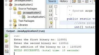 Adding two binary numbers in java