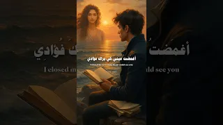 أغمضت عيني كي يراك فؤادي شعر ذواقه الشعب الصيني ماله حل اكسبلور الشعرالشعبي حزين 