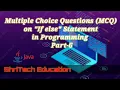 MCQ s on If else Statement in Java Programming Part 6 Basics of Java