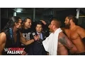 The Social Outcasts take over the backstage area Raw Fallout January 4 2016
