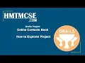 How to Explorer Grails Online Contacts Book Projcet Grails Tutorial