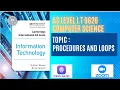 A LEVELS I T 9626 CHAP 4 ALGORITHMS AND FLOWCHART BY MINHAJ AKHTAR