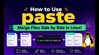 How to Use paste - Merge Files Side by Side in Linux