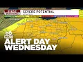 Severe weather expected across Central Ohio on Wednesday