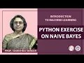 Python Exercise on Naive Bayes