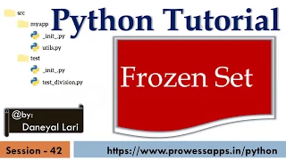 Python Tutorial for Beginners FrozenSet in Python