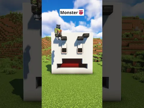 Minecraft Monster Face👺 #shorts