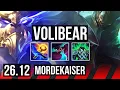 VOLIBEAR vs MORDEKAISER TOP KR Master 26 12