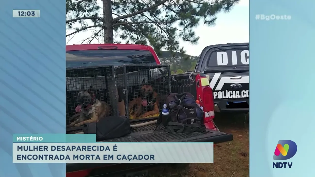 Mulher desaparecida é encontrada morta em Caçador