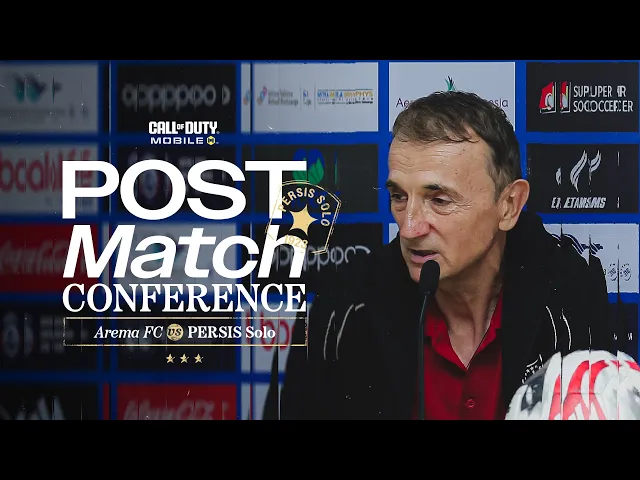 Post-Match Press Conference: Arema FC vs PERSIS Solo | Super League 2025/2026 Matchday 28