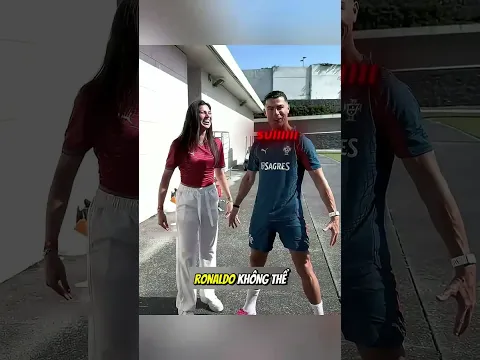 Celine gặp tượng Ronaldo và rồi cô đã gặp được cả Ronaldo thật? #shorts #ronaldo #viral