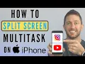 How to do iPhone Split Screen Multitask with Two Apps On at Once FREE NO JAILBREAK
