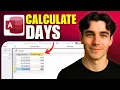 How to Calculate Remaining Days Using DateDiff In Query Design In Microsoft Access Tutorial 2026