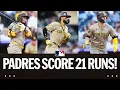 21 RUNS All runs from the Padres 21-0 win over the Rockies