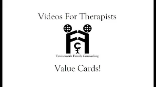 Value Cards s for therapists with resource