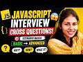 JavaScript Cross Questioning Interview Scenario-Based Questions Basic to Advanced 2026