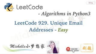 LeetCode in Python 929 Unique Email Addresses Split Approach - M
