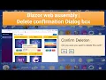 Blazor web assembly Delete confirmation Dialog box