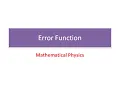 Error Function