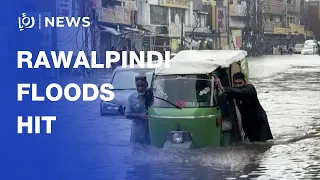 Floods hit Rawalpindi as heavy monsoon rains inundate residential areas