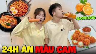 Thử Thách 24H Chỉ Ăn Đồ " Màu Cam " Và Cái Kết ?