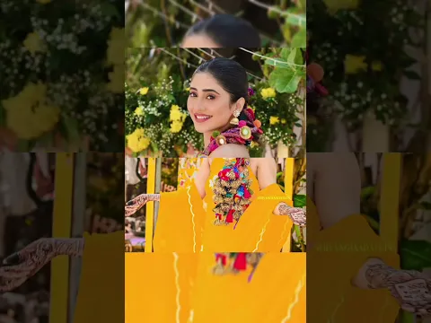 Shivangi joshi sister Haldi dress look #shivangijoshi #shivangijoshilifestyle