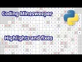 Minesweeper with Tkinter - stream highlights improvements