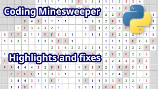 Minesweeper with Tkinter - stream highlights improvements
