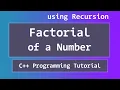 C Program to find the Factorial of a Number using Recursion