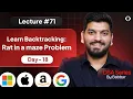 Lecture 71 Intro to Backtracking Recursion Series Day-18
