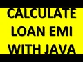 Java Applet Loan EMI calculator Java Swing JApplet Tecq Mate