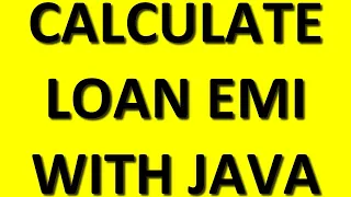 Java Applet Loan EMI calculator Java Swing JApplet Tecq Mate