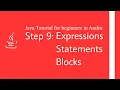 Java tutorial for beginners in Arabic - Step 9 Expressions