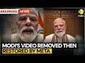 Meta Apologises After PM Modi s Facebook Was Blocked WION Newspoint