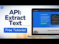 Use Bubble APIs to extract text from PDFs websites free tutorial