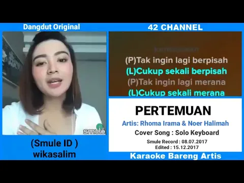 Download MP3 Pertemuan Smule No Vocal Bareng Artis Wika Salim #Duet Enak Smule