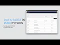 Python Tutorial DataTable Using Flet