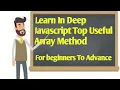 Top very Usefull JavaScript Method Tutorial 18 2021 array methods you should know In Hindi Urdu