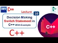Lecture 10 Switch statements in C in Urdu Hindi Programming Fundamentals The Kacs