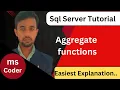 aggregate functions in sql sql server tutorial for beginners aggregate functions sum count