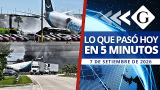 🔵 Noticias 7 de septiembre: TRAGEDIA EN MIAMI DEJA 5 MUERTOS TRAS ACCIDENTE EN ATERRIZAJE DE AVIÓN