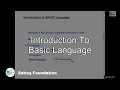 Introduction to BASIC Language Computer Science Lecture Sabaq pk
