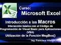 Curso Excel Introduccion a las Macros Funcion MSGBOX