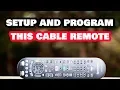 How to Program Most Functions on CABLE REMOTE CONTROL