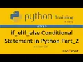 15 if elif else Conditional Statement in Python Part 2 in