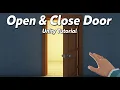 How to Open and Close Door with Button in Unity