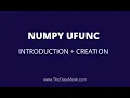 Numpy Universal function Part 9 Numpy Tutorial Python Interview Questions The Data Monk