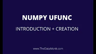 Numpy Universal function Part 9 Numpy Tutorial Python Interview Questions The Data Monk