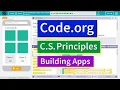 Building an App Color Sleuth Lesson 10 15 Tutorial with Answers Code org CS Principles